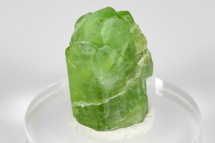 Green Olivine Peridot Crystal Cluster - Pakistan #183953
